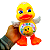 Pato Dançante Brinquedo Anda Dança C/ Som Luz Led Sensorial - Imagem 5