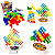 Brinquedo Jogo Tabuleiro Tetris Equilibrio 64 Peças Criativo - Imagem 2