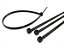 Abraçadeira De Nylon Preta 3,6x400mm C/100 Peças Hammer - Imagem 1