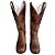 Bota Texana Feminina TS Fossil Stass Salto Madeira Bico Quadrado - Imagem 5