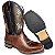 Bota Texana Cano Indian Salto Madeira Bico Quadrado - Imagem 4