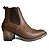 Botina Feminina Choup 100% Couro com Salto Bico Redondo - Imagem 4