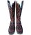 Bota Texana Feminina TS Strass Fossil Bordada Bico Quadrado - Imagem 5
