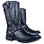 Bota Texan TS Rock Rustico Preto Sola Preta Vira Preta Bico Quadr - Imagem 1