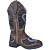 Bota Texana Feminina Touro Sentado Fossil Asa Azul Bico Quad - Imagem 3