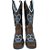 Bota Texana Feminina Touro Sentado Fossil Asa Azul Bico Quad - Imagem 4