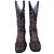 Bota Texana Feminina Ferradura Chocolate Bico Quadrado - Imagem 4