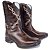 Bota Texana Fossil Arame Farpado Sola Jump Bico Quadrado - Imagem 1