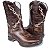 Bota Texana Fossil Arame Farpado Sola Jump Bico Quadrado - Imagem 2