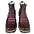 Botina Texana Bruto Botas Tabaco Rosa Durability Bico Quadrado - Imagem 4