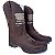 Bota Texana Crazy Horse Americana Bege Jump Bico Quadrado - Imagem 1