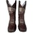 Bota Texana Crazy Horse Americana Bege Jump Bico Quadrado - Imagem 3