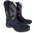Bota Texana Pro Black Bordado Sola Jump Bico Quadrado - Imagem 2