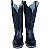 Bota Texana Feminina Mila Total Black Bico Quadrado - Imagem 4