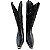 Bota Texana Touro Sentad Sol Estampa Jacar Black Bico Fino - Imagem 3