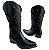 Bota Texana Touro Sentad Sol Estampa Jacar Black Bico Fino - Imagem 4