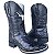 Bota Texana Estampa Avest Preto Bico Quadrado - Imagem 3