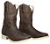 Bota Texana Pro Café Sola Marfim Bico Quadrado - Imagem 4