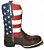 Bota Texana Crazy Horse Americana Bico Quadrado - Imagem 2