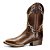 Bota Texana Farpada Sola Marrom Bico Quadrado - Imagem 3