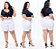 Shorts Plus Size Xtra Charmy Branco - Imagem 6