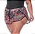 Shorts Curto Praia Plus Size De Renda Arrastão Estampado Do 46 Ao 60 - Imagem 4