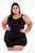 Pijama Feminino Plus Size Preto G1 Ao G3 - Imagem 4