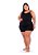 Pijama Feminino Plus Size Preto G1 Ao G3 - Imagem 5