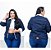 Jaqueta Plus Size Feminina Jeans Forrada Pelinhos - Imagem 3