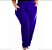 Calça Pantalona Plus Size Azul Royal Do 46 Ao 60 - Imagem 3