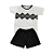 Pijama Meia Manga Masculino Infantil Mosaico - Lily Pijamas - Imagem 1