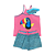 Pijama Regata Feminino Infantil com Tapa Olho - Lily Pijamas - Imagem 1