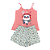 Pijama Short Doll Feminino Adulto Estampado com Alça - Lily Pijamas - Imagem 1