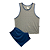 Pijama Camiseta Masculino Adulto Azul Claro Âncora - Lily Pijamas - Imagem 1