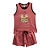 Pijama Infantil Feminino Short Doll Rosa Bordado - Lily Pijamas - Imagem 1