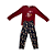 Pijama Infantil Feminino Longo Pinguim Vermelho - Lily Pijamas - Imagem 1