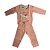 Pijama Infantil Feminino Longo Moletinho Rosa Ursinho- Lily Pijamas - Imagem 1