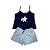 Pijama Short Doll Feminino Adulto Alça Estrelas - Lily Pijamas - Imagem 1