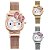 Relógio Hello Kitty com pulseira de ímã - cores variadas Essência A.mar - Imagem 1