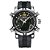 Relógio Masculino Weide AnaDigi WH5205 Prata e Amarelo - Imagem 1