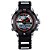 Relógio Masculino Weide AnaDigi WH1104 - Preto e Vermelho - Imagem 1