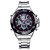 Relógio Masculino Weide AnaDigi WH1103 - Prata e Vermelho - Imagem 1