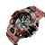 Relógio Masculino Skmei Anadigi 1029 Marrom e Vermelho - Imagem 5