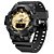 Relógio Masculino Weide AnaDigi WA3J8006 - Preto e Dourado - Imagem 2