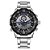 Relógio Masculino Weide AnaDigi WH-6105 - Prata e Azul - Imagem 1