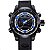 Relógio Masculino Weide AnaDigi Esporte WH-3315 - Preto e Azul - Imagem 1