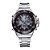 Relógio Masculino Weide AnaDigi WH-1103 - Prata e Laranja - Imagem 1