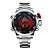 Relógio Masculino Weide AnaDigi Casual WH-2309 Prata e Vermelho - Imagem 2