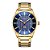 Relógio Masculino Curren Analógico 8316 - Dourado e Azul - Imagem 1