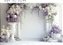 Fundo Fotográfico Sublimado Provençal flores lilás e rosas brancas - Imagem 1